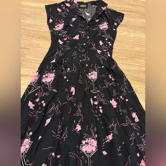 Collectif Liza Tipsy Elephants Swing Dress - Picture 4 of 12